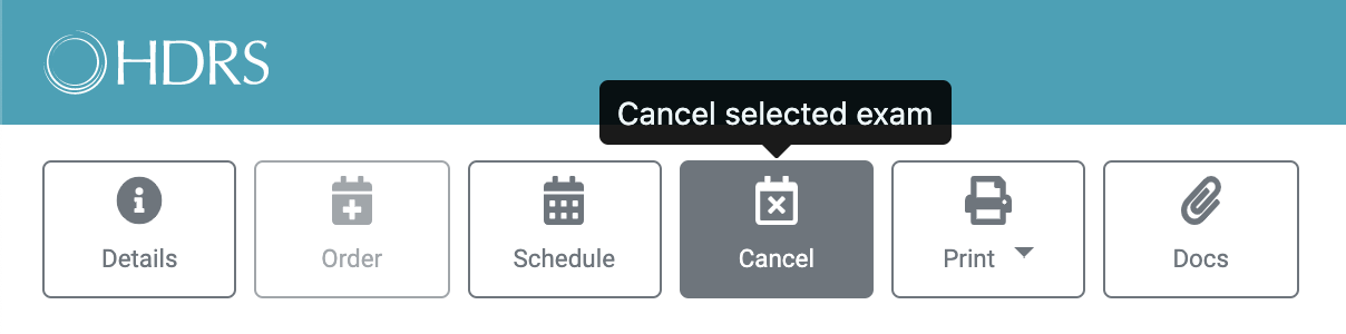 Cancel button