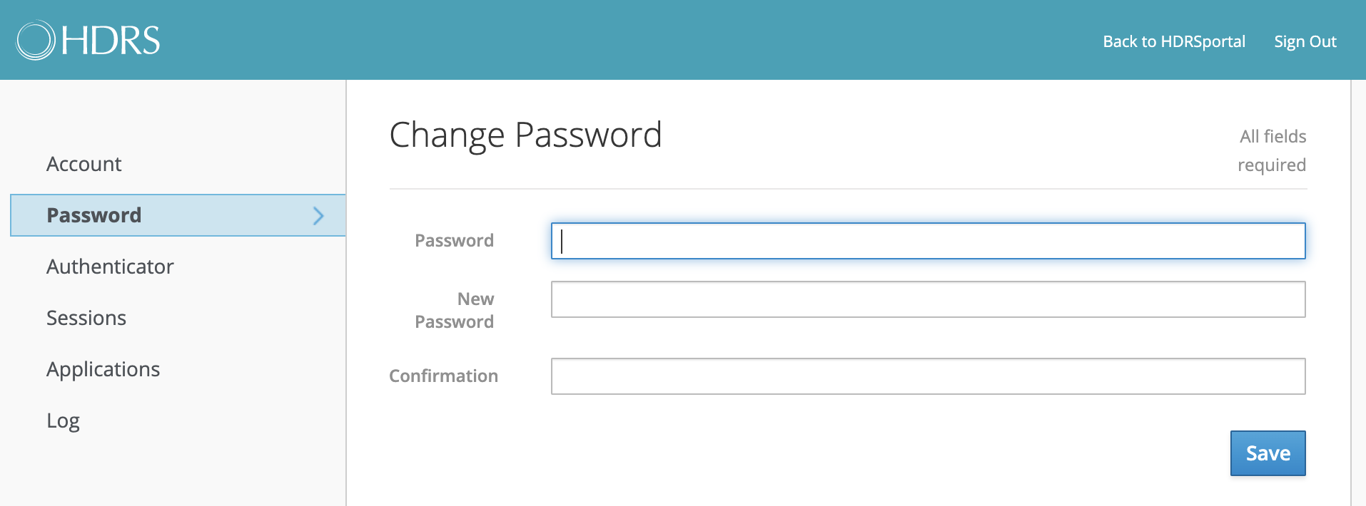 Change password