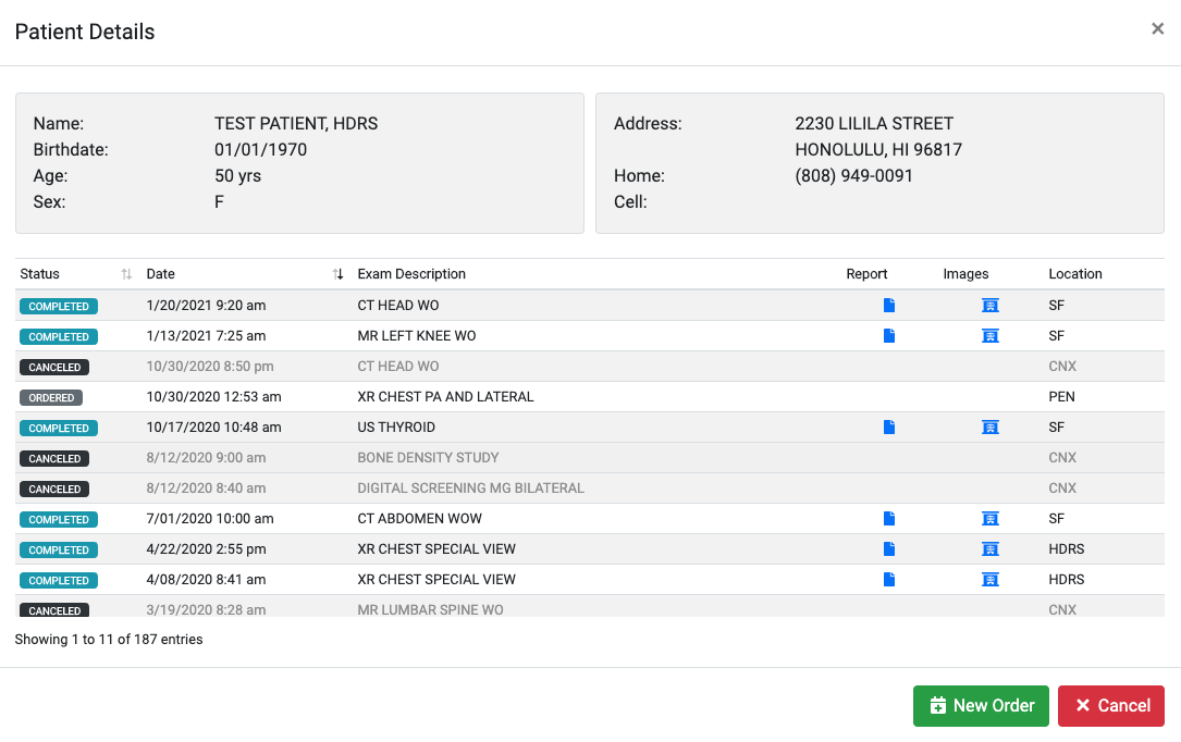 Patient details