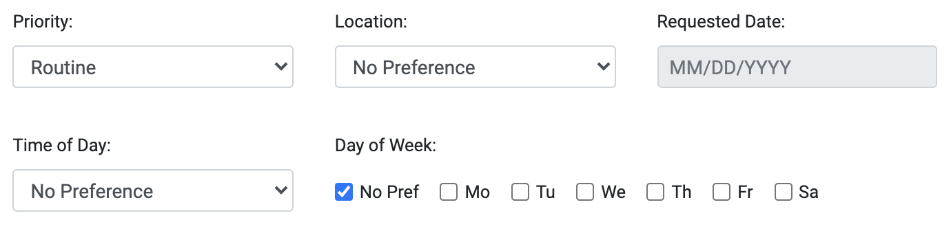 Scheduling preferences
